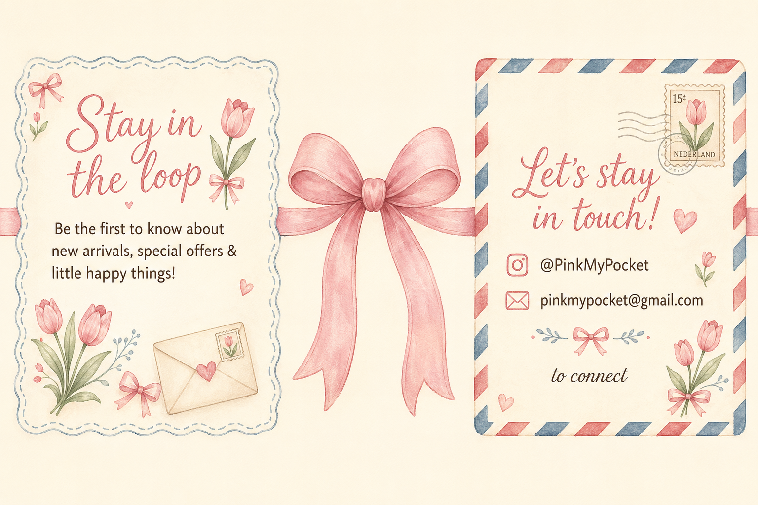 Stay in the loop and let's stay in touch